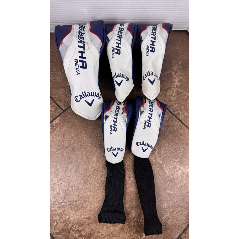 Callaway Big Bertha Reva Driver, 3 &5 Hybrid Head Covers 2 Hybrid Head